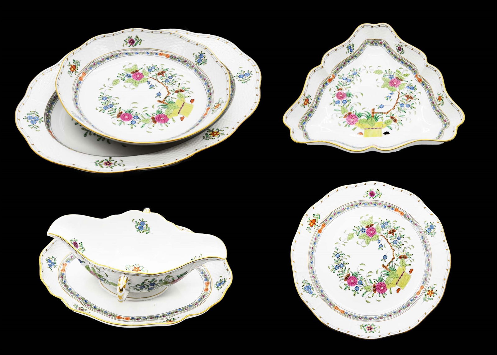 Group of 4 Herend Porcelain Serving Platters #1 (1 of 14)