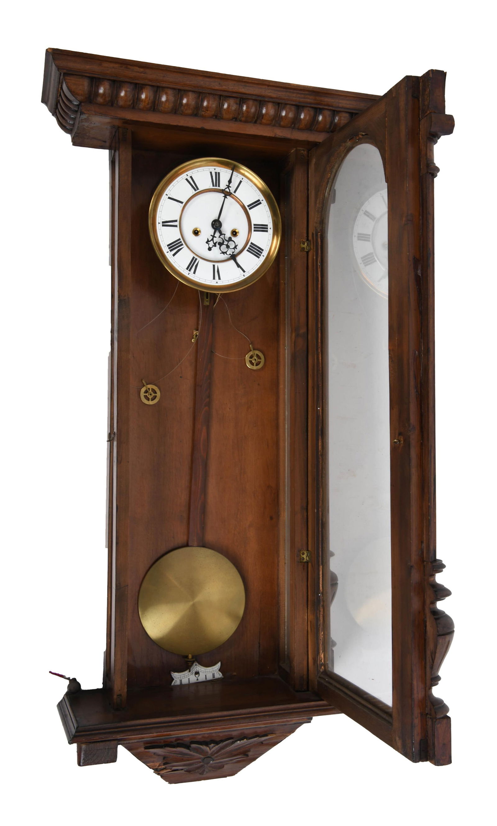 19th Century Regulator Wall Clock (1 of 8)