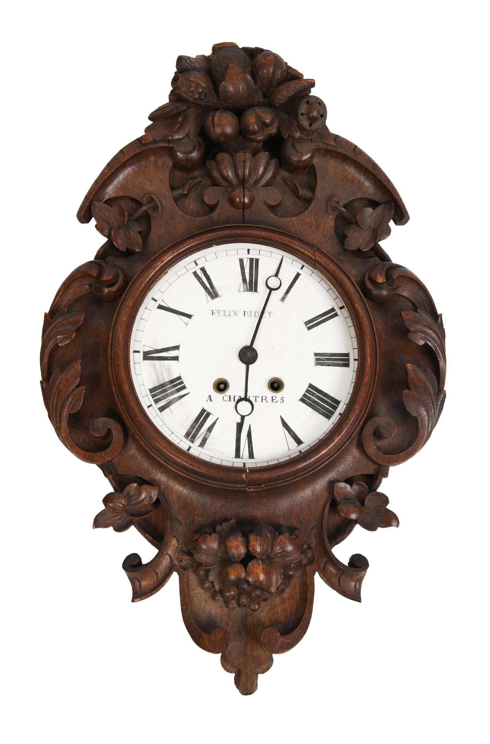 19th Century Regulator Felix Bidet Wall Clock (1 of 9)