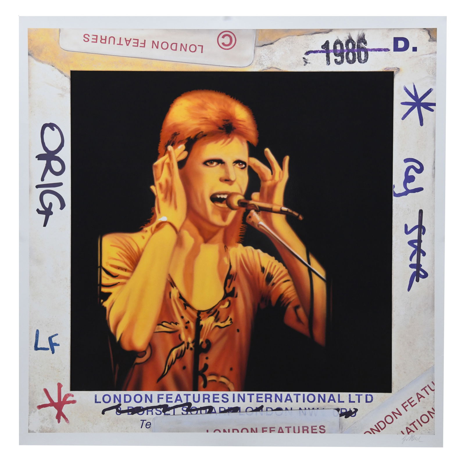 George Mead, David Bowie, Lithograph, George Mead, Lithograph (1 of 5)