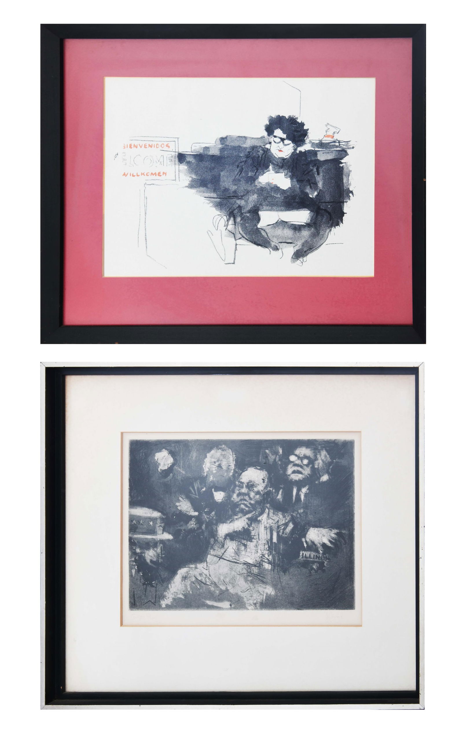 Jack Levine, American 1915-2010, Group of 2 Jack Levine Works (1 of 9)