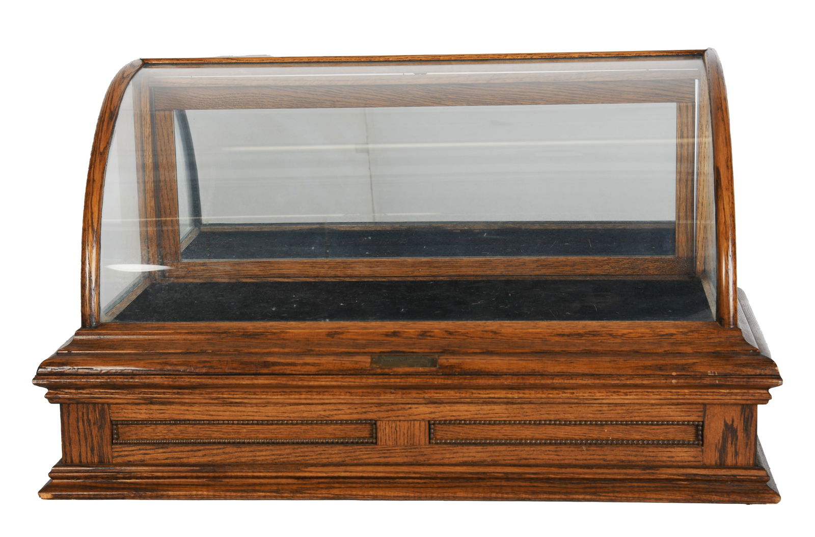 Antique Fairbanks & Co. Curved Glass Countertop Display Case Showcase (1 of 9)