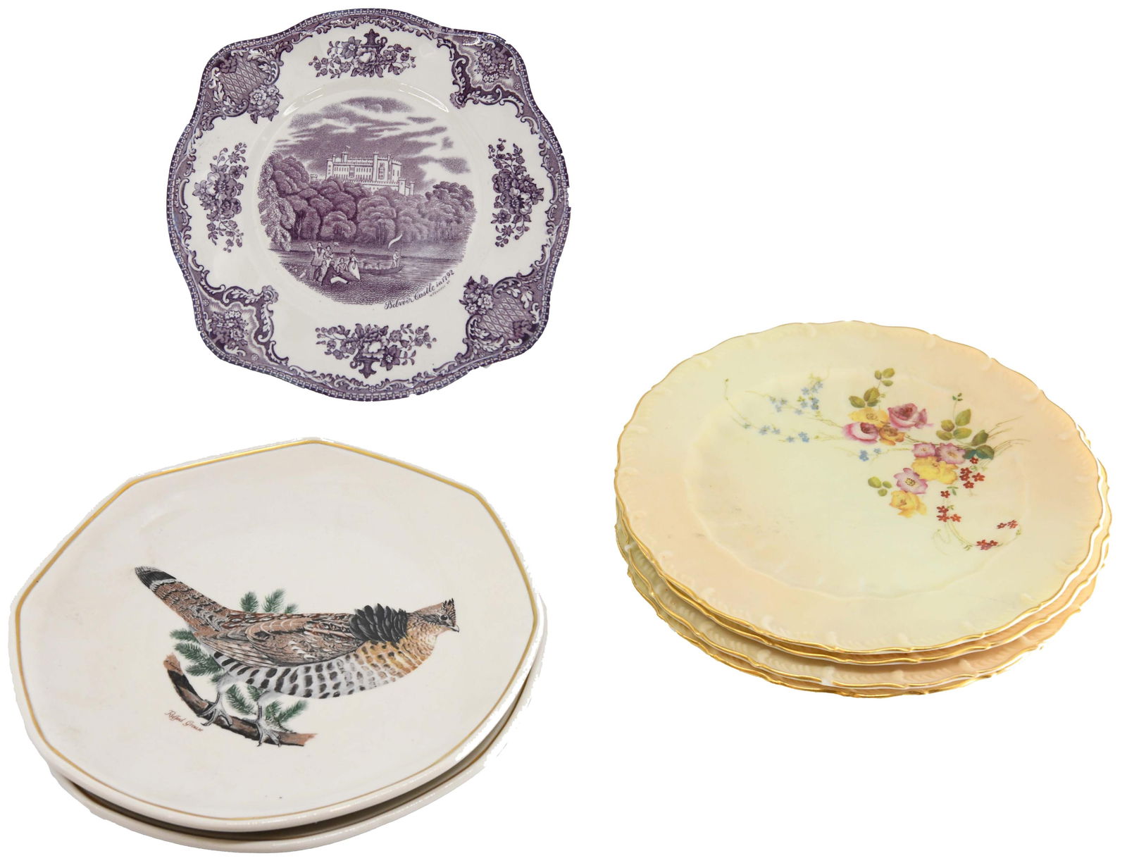 Group of 18 Assorted Plates Incl. Worcester & Johnson Bros (1 of 20)