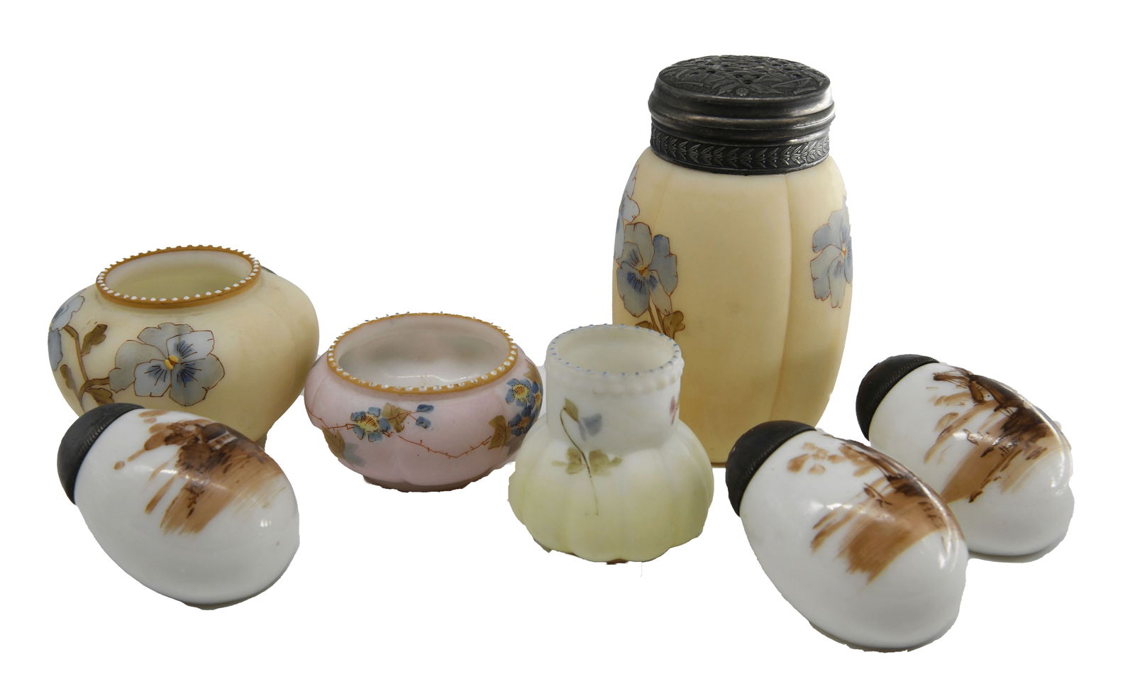 Group of 7 Assorted Mt Washington Victorian Shakers (1 of 6)