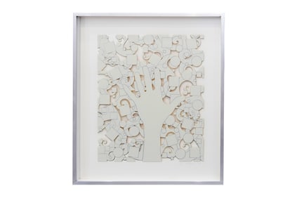 Lucas Samaras, Greek/American 1936-2024, Hand, 1975, Die-cut screenprint mounted to acrylic