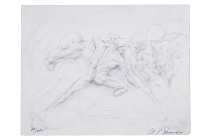 Mary Louise Snowden, American 1952, Genesis, Lithograph