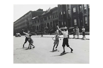 Arthur Leipzig, American 1918-2014, Growing Up in New York, Association Football, Silver Gelatin Pri