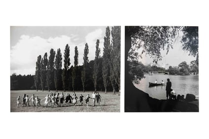 Fred Stein, 1909-1967, Joie & Central Park Lake, Group of 2, Silver Gelatin Print