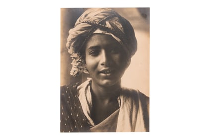 Rudolf Franz Lehnert, 1878-1948, Lehnert & Landrock, Portrait de Mohamed, 1910, Gelatin Silver Print