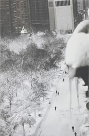 Ruth Orkin, American 1921-1985, Buried Cars, New York, Chromogenic Print