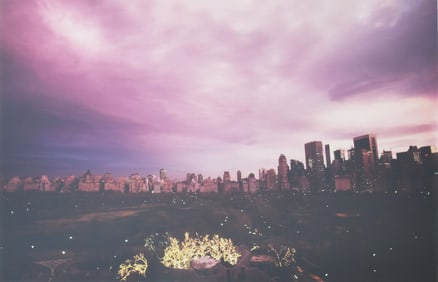 Ruth Orkin, American 1921-1985, Pink Sunset, NY, Chromogenic Print