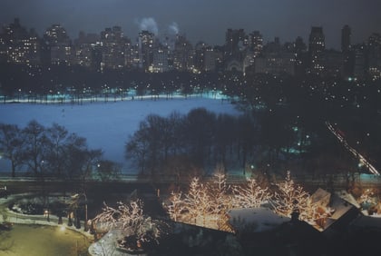 Ruth Orkin, American 1921-1985, 260,000 Holiday Lights in Front of Tavern on the Green, 1976, Chromo