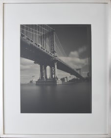Tom Baril, American 1952-, Manhattan Bridge, 1993, Edition 3/25, Silver Print