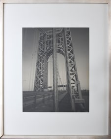 Tom Baril, American 1952-, George Washington Bridge, 1999, Edition 2/25, Silver Print