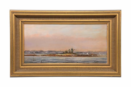Peter Layne Arguimbau, American 1951-, Ocean Scene, Oil on Panel