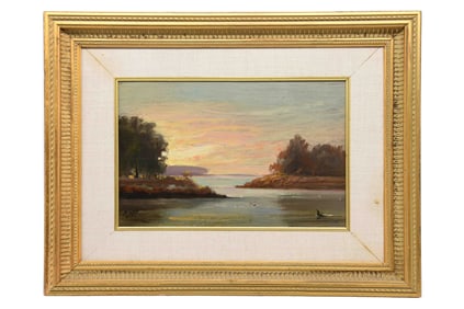 Peter Layne Arguimbau, American 1951-, Pastel Sky, Oil on Panel