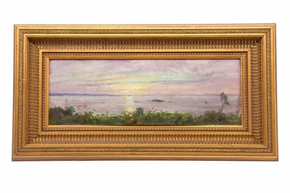 Peter Layne Arguimbau, American 1951-, Pastel Sunset, Oil on Panel