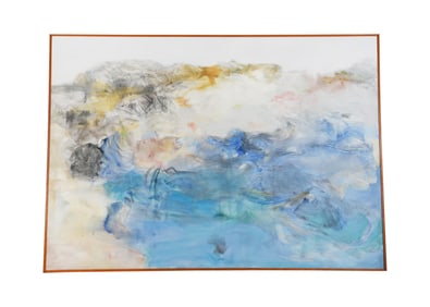 Martha Margulis, Waves Breaking on Rocky Beach, Summer