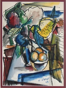 Wolf Ubogy, Russia/Ukraine/America 1901, Still Life, 1948, Watercolor and Gouache on Paper