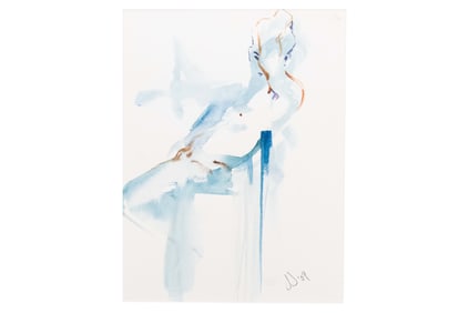 Nude Figure, Watercolor