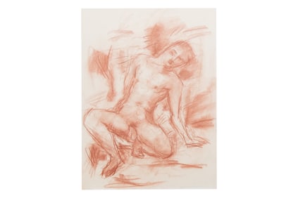 Manfred Henninger, 1894-1986, Nude, 1943, Chalk/Crayon on Paper