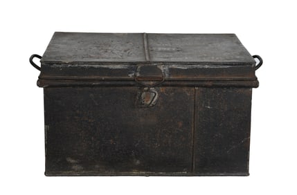 Antique Military Travel Trunk/Foreign Trade Chest