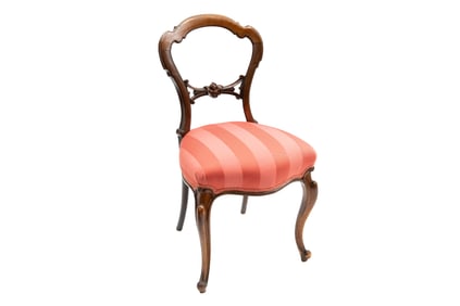 Re-Upholstered Mahogany Side Dining Chair