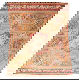 19th Century French Aubusson Rug Carpet