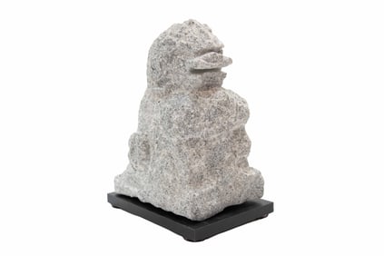 Cai Guo-Qiang, China 1957-, Whitney Biennial Exhibited Stone Lion, Carved Stone