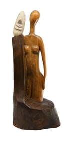 Federico Nardin Wood & Stone Sculpture