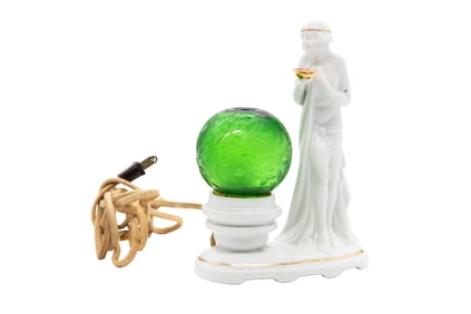 Art Deco Glass Oil/Perfume Lamp