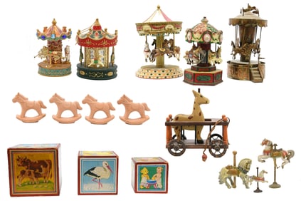 Group of Grand Carousels & Toys