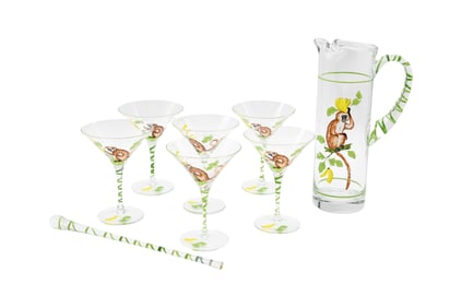 Lynn Chase 'Monkey Business' Martini Set