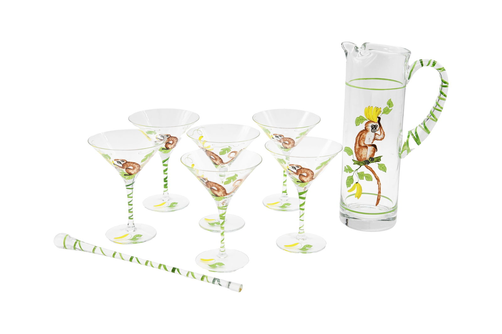 Lynn Chase 'Monkey Business' Martini Set (1 of 12)
