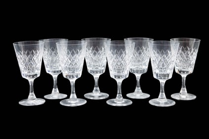 8 x Cartier Water Glasses