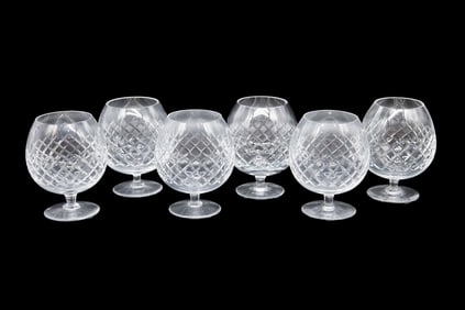 6 x Cartier Brierley Brandy Snifters