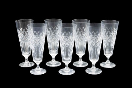 7 x Cartier Champagne Flutes