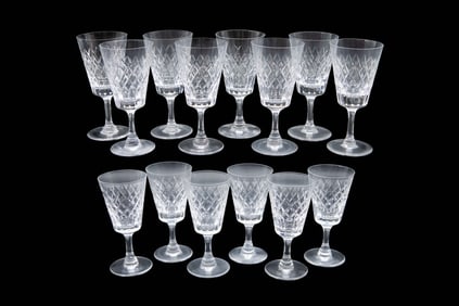 15 x Cartier Wine Glasses
