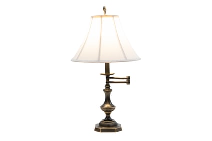 Swing Swivel Arm Reading Library Lamp with Shade