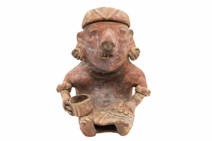 Pre Columbian Seated Jalisco Figure