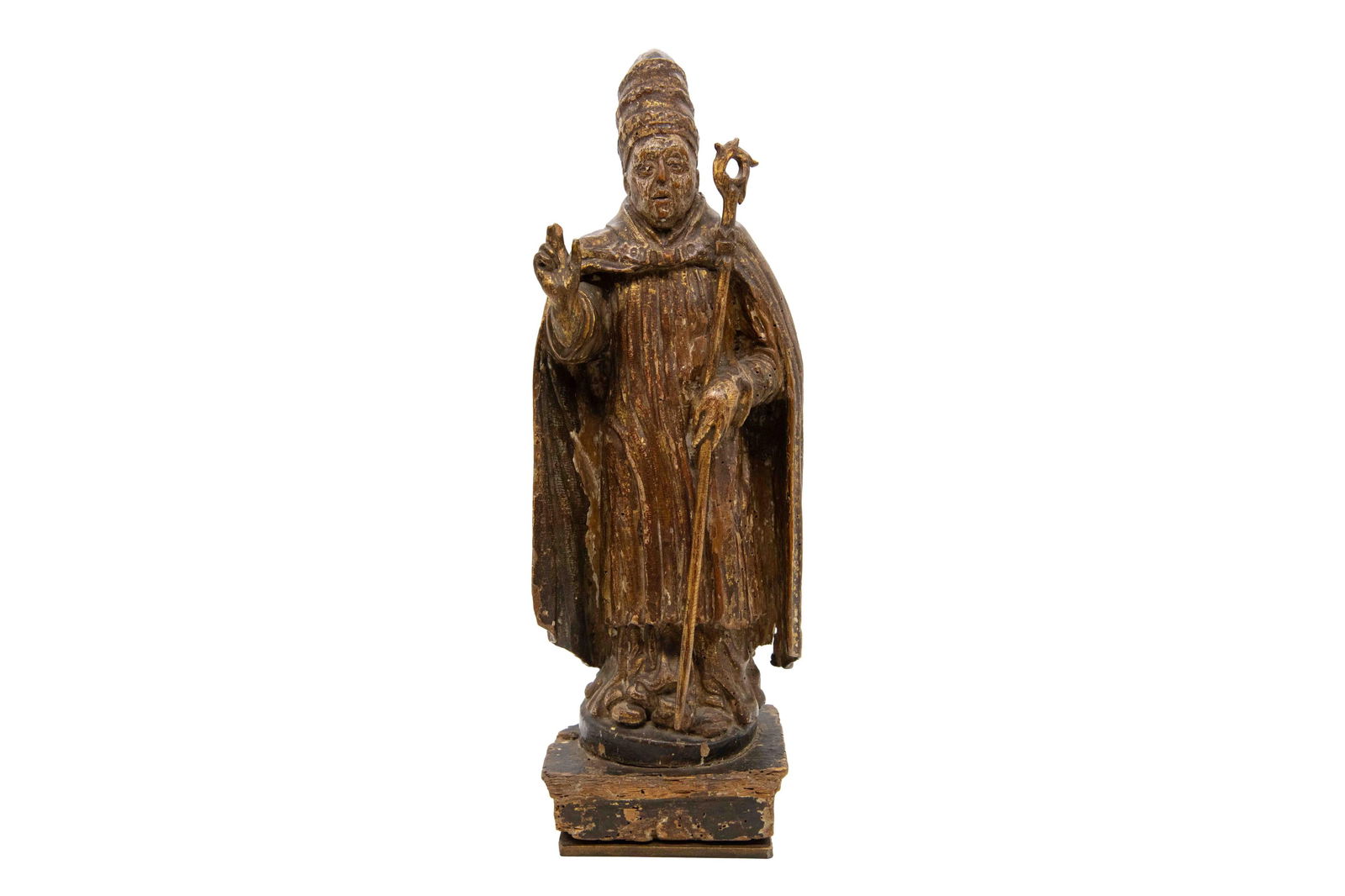 16th Century Northern Spanish Giltwood Figure of a Pope (1 of 16)