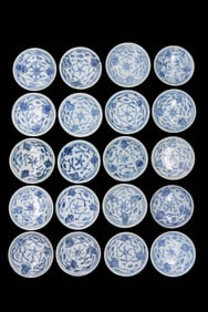 Group of 20 Handmade Chinese Sauce Dishes