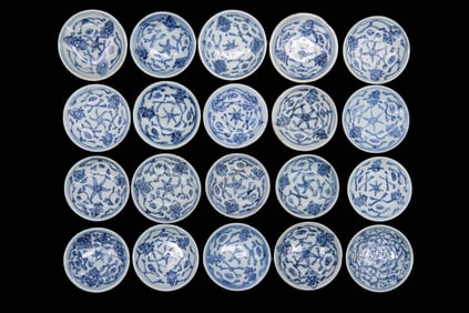 Group of 20 Handmade Chinese Sauce Dishes