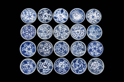 Group of 20 Handmade Chinese Sauce Dishes