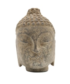 Ancient Carved Stone Buddha Head