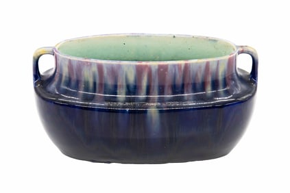Early Purple Drip Glaze Pot