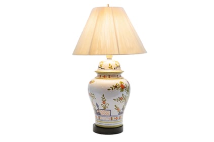 Quimper Style Lamp
