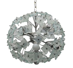 Mid-Century Modern Sputnik Chandelier, Italy, 1965