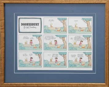 Doonesbury Comic Strip, Signed, Garry Trudeau