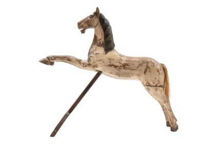 Antique Carved Wood Hobby Horse